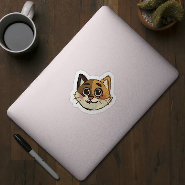 happy cat sticker (collection 1/8) by gristiannn